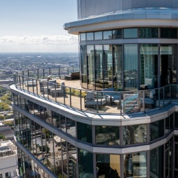 aerial view of apartment